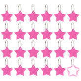 PATIKIL reflective keychain pink pentagram pendant on a backpack for high visibility