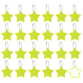 PATIKIL reflective keychain with yellow pentagram for backpacks at night