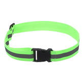 PATIKIL reflective safety belt in fluorescent green for night visibility during runs