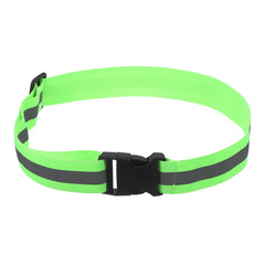 PATIKIL reflective safety belt in fluorescent green for night visibility during runs