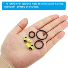 Durable PATIKIL hook keeper attached to rod demonstrates secure rod attachment.