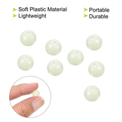 PATIKIL round 10mm beads easy-install white