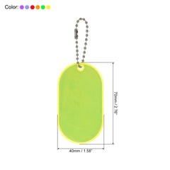 PATIKIL reflector pendant on a keychain enhances night safety