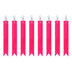 PATIKIL pink safety reflector clipped to a backpack improves night visibility.