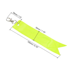 PATIKIL safety reflector pendant on jacket boosts visibility in the dark.