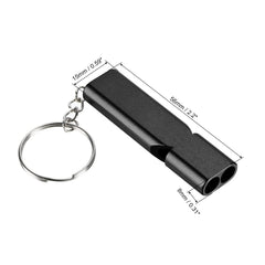 PATIKIL safety whistle with lanyard and keyring for quick access.