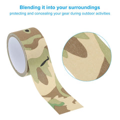 PATIKIL self-adhesive camo tape ensures easy application and removal.