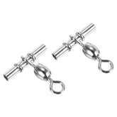 PATIKIL sleeve swivel 3‑way close-up showing rugged nickel‑plated stainless steel for rotation