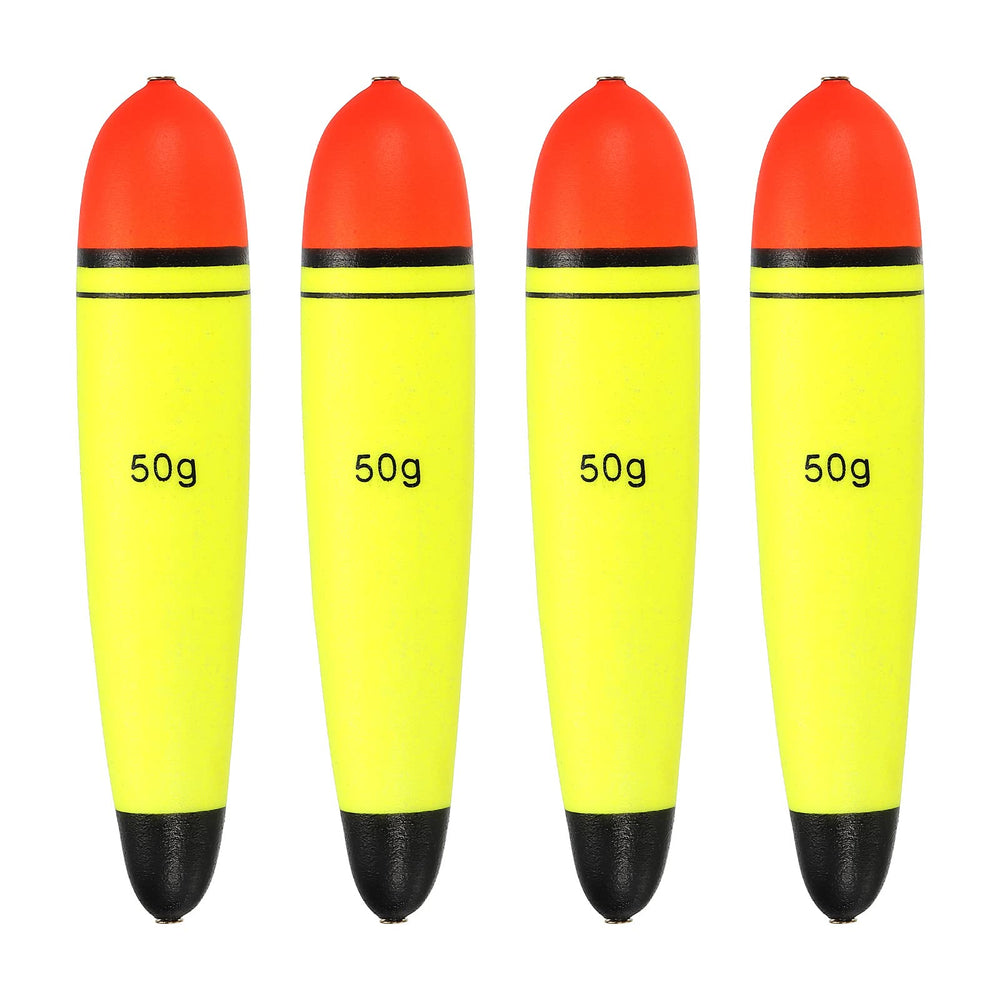 PATIKIL slip bobber front view with smooth holes for snag-free line flow.