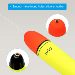 PATIKIL slip bobber on line indicating bait depth and position.