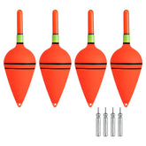 PATIKIL slip bobber on water with red night light for visibility.