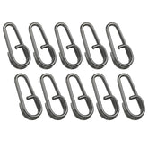 PATIKIL oval fishing snaps close-up shows durable stainless steel for quick gear changes