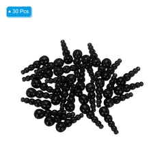 Stacked plastic fishing beads for rigs and lines