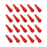 PATIKIL stacked fishing beads in red prevent tangles on rigs.