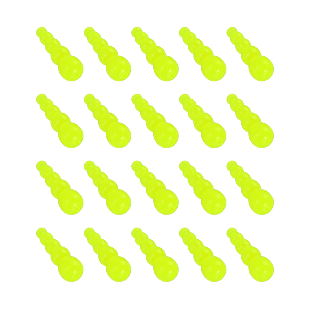 PATIKIL stacked fishing beads in yellow prevent tangling on rigs