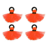 PATIKIL orange foam strike indicator front view, highly visible for bite detection.