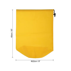 PATIKIL Stuff Sack yellow lightweight portable for camping and travel.