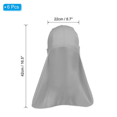 PATIKIL sun shade hat gray side view; versatile for hiking and fishing.