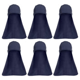 PATIKIL Sun Shade Hat six-pack navy blue packfront protects skin during sunny outdoor activities