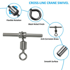 PATIKIL T-shaped swivel enhances load-bearing capacity and stability.