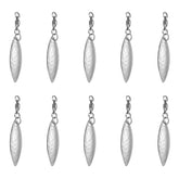 PATIKIL tail spinner blades in silver flash and vibrate to attract fish.