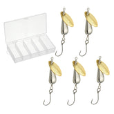 PATIKIL teardrop spinner in silver reflects light to attract fish underwater.