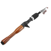 PATIKIL telescopic fishing rod extended for travel-friendly length and versatile use.