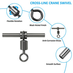 PATIKIL 103lbs tensile brass swivel demonstrates high strength for rigs