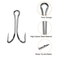 PATIKIL hook top hole design enables quick line tying