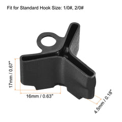Durable PATIKIL treble hook cover with buckle design for secure storage.
