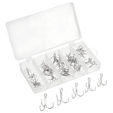 PATIKIL treble hooks kit metal close-up highlights durable carbon steel construction for versatile fishing.