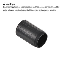 PATIKIL end cap on pole enables quick, tool-free replacement.