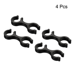 PATIKIL trekking pole clips attached to poles stabilize quickly on uneven terrain.