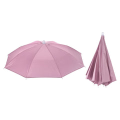 PATIKIL umbrella hat pink folding for easy storage during travel