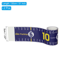 PATIKIL waterproof measuring tape ruler applied on a kayak surface for length checks.