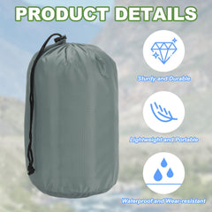 PATIKIL Sack made from waterproof nylon material for outdoor protection.