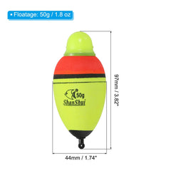 PATIKIL 1.8oz lighted fishing slip bobbers 3 pack side view