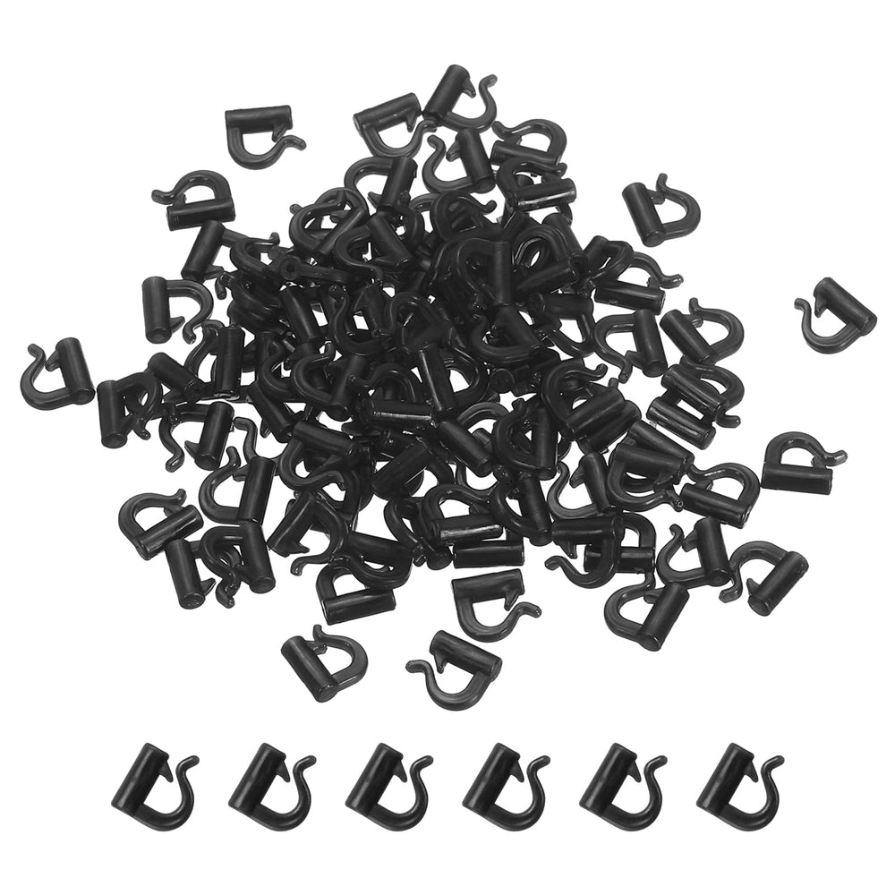 PATIKIL Fishing Spinner Clevis Black 7.9mm 100 pcs