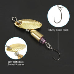 PATIKIL spinnerbait dimensions: total length and blade size