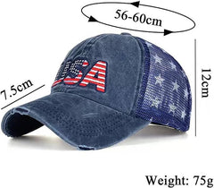 Adjustable strap interior lining of blue cap