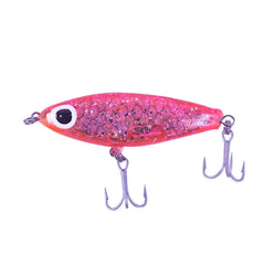 Paul Brown's SD08 Soft-Dine 2 5/8' Pink Silver lure - side view
