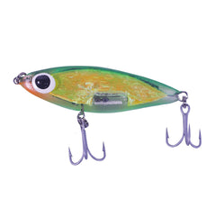 Paul Brown's SDXL119 Soft-Dine XL crackle-clear lure with orange throat enhances visibility