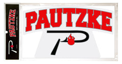 Pautzke Arc Sticker Large on gear; vivid colors highlight brand pride.