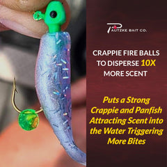 Pautzke Fire Balls on-hook design aids secure stays.