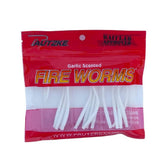 Pautzke Bait Fire Worms 15 Pack White 15 Ct – front packaging