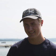 Pavilion Fishing People hat brim displays screen-printed logo for a sporty look.