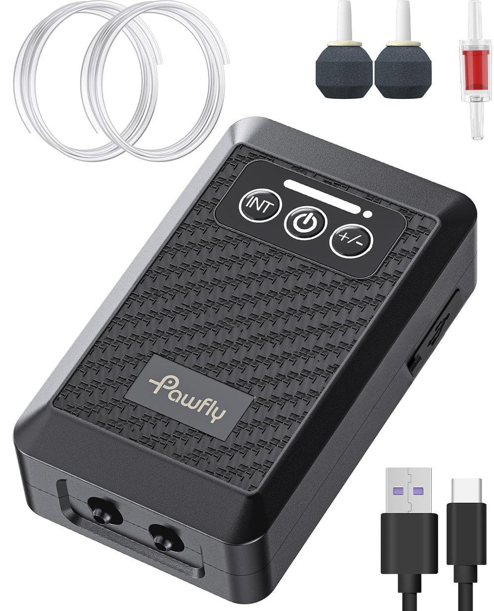 Pawfly aquarium aerator demonstrates quiet operation for night fishing