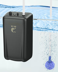 Pawfly outdoor live bait aerator with 40 GPH rating and built-in air stone