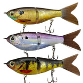 PB Glide Mini bluegill pattern in water, 4-inch lure