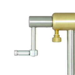 Close-up of the freely rotating shaft on Peak D-Arm Handle